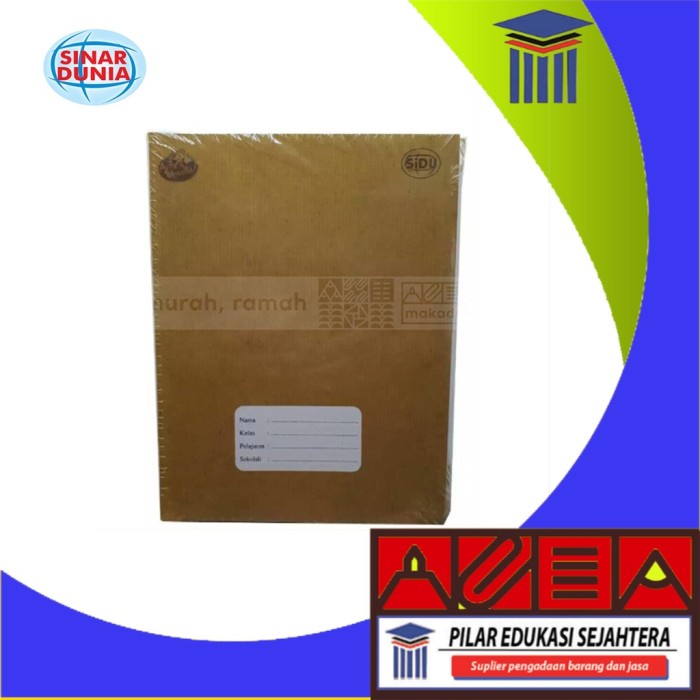 

BUKU TULIS SIDU 40 LEMBAR SAMPUL COKLAT 10 PCS / PACK MURAH