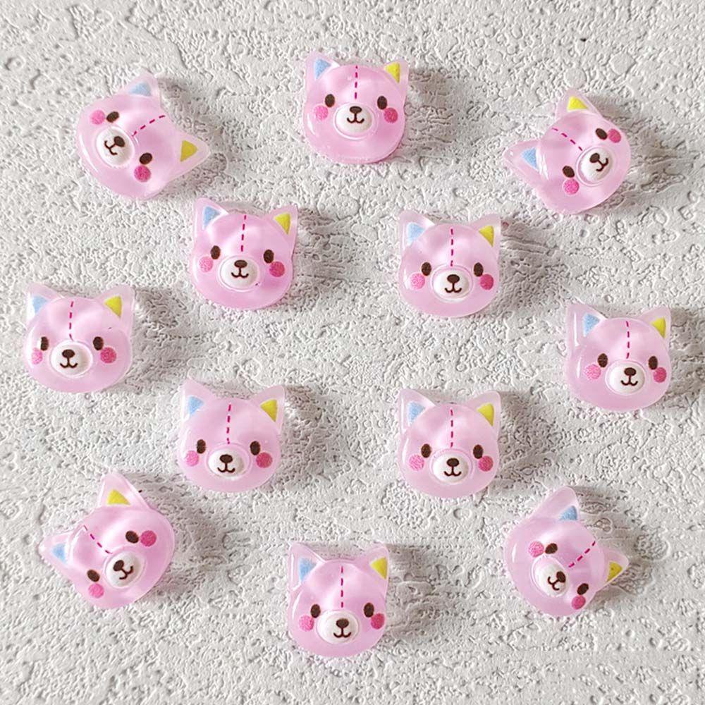 Mxbeauty Kartun Perhiasan Kuku Fashion 20 Pcs Ponsel Patch Manicure Dog Bunny Bear Dekorasi Kuku