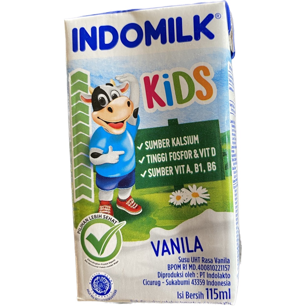 SUSU INDOMILK KID 125 ML COKLAT - STOBERI - VANILLA