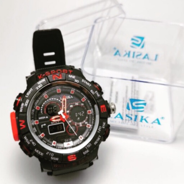 Jam tangan LASIKA DOUBLE TIME KODE 516 ANTI AIR