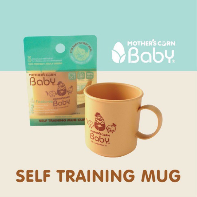 MOTHER’S CORN / Mothers Corn / Motherscorn Self Training Mug Cup (Gelas Cangkir Minum Anak Bayi)