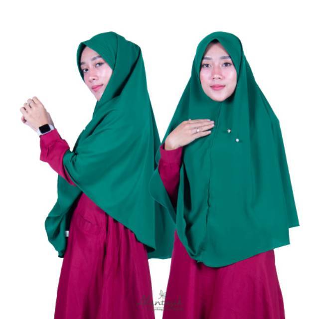 Alantasik - JILBAB SYARI WOLFIS UK L PET ANTEM KHIMAR HIJAB JUMBO WOLLPEACH R.22