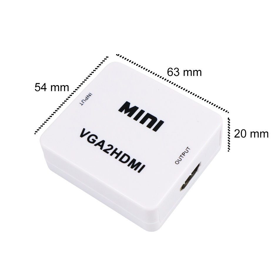 Konverter VGA ke HDMI- ST-218 - White