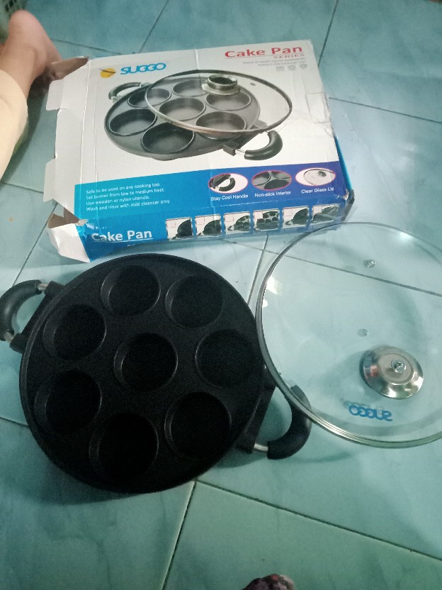 Cetakan Kue 8 Lubang Cr708 Happy Call - Buat Martabak Mini Lumpur Surga Maker Anti Lengket