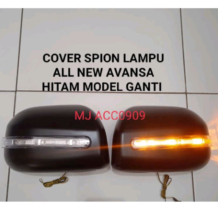 COVER SPION LAMPU ALL NEW AVANSA HITAM MODEL GANTI