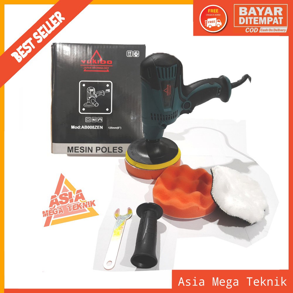 Mesin Poles Mini Uk 5 Inch Polisher AB-008ZEN by YUKIDO Tools spt RYU/NRT/