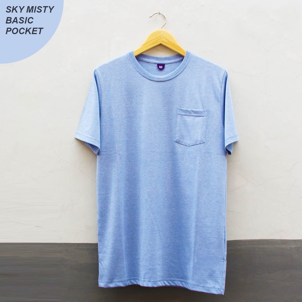 Kaos Pocket Pria – Sky Misty | Kaos Saku Pria – Sky Misty