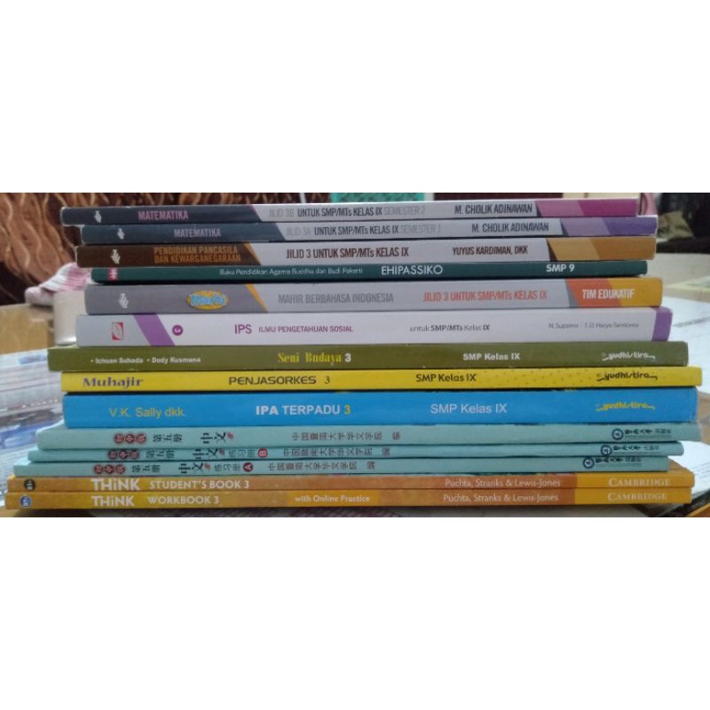 BUKU PAKET / CETAK PRELOVED KELAS 9 SMP 3 ( SEKOLAH CINTA BUDAYA )