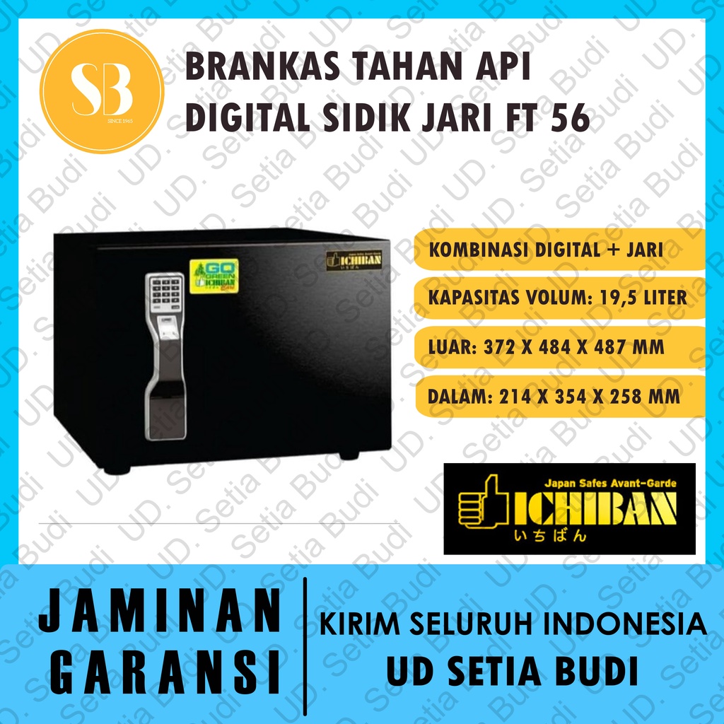 Brankas Ichiban Tahan Api Digital Sidik Jari FT-56