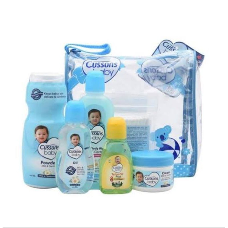 Cussons Baby Caring Gift Set - Medium bag - Best seller - Cusson Baby Bag Besar Perlengkapan Mandi