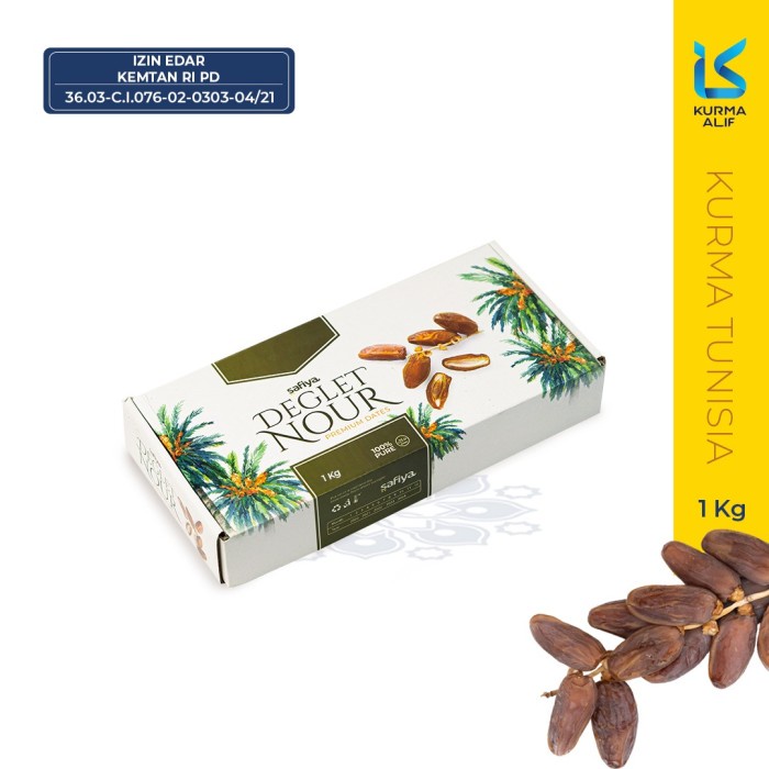 

Kurma Deglet Nour Tunisia Tangkai 1 Kg