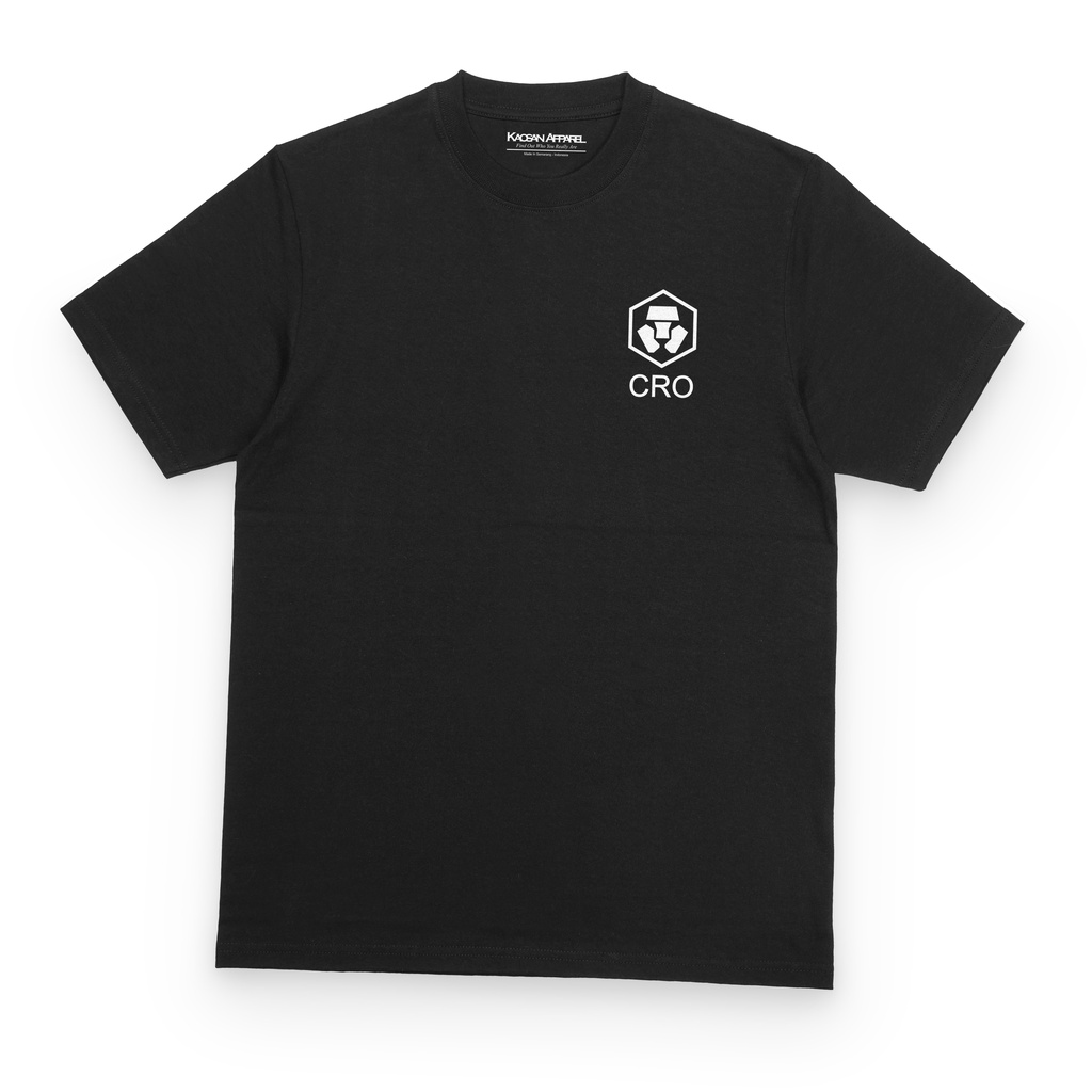 Kaos Crypto "CRO Logo" - Kaos Crypto.com/Kaos CRO/Baju Crypto/Tshirt Crypto/Kaos Bitcoin