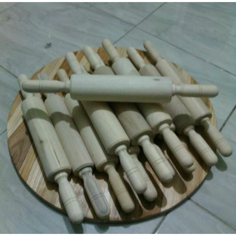rolling pin kayu / PENGGILAS ADONAN / ROLLING PIN GAGANG / ROLLING PIN