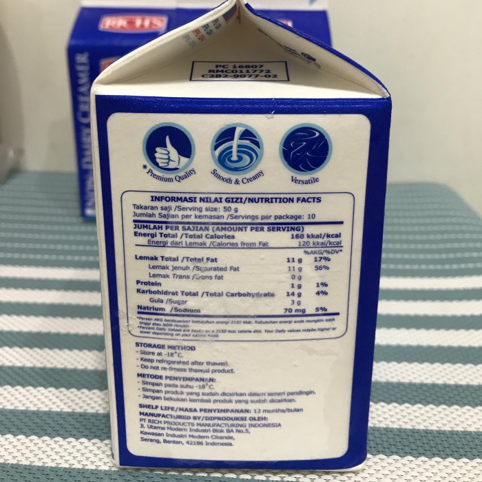 

Krimer- Non Dairy Creamer Richs 500 Gr -Krimer.