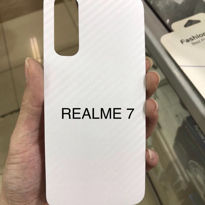 Anti gores skin carbon back belakang realme 7 new