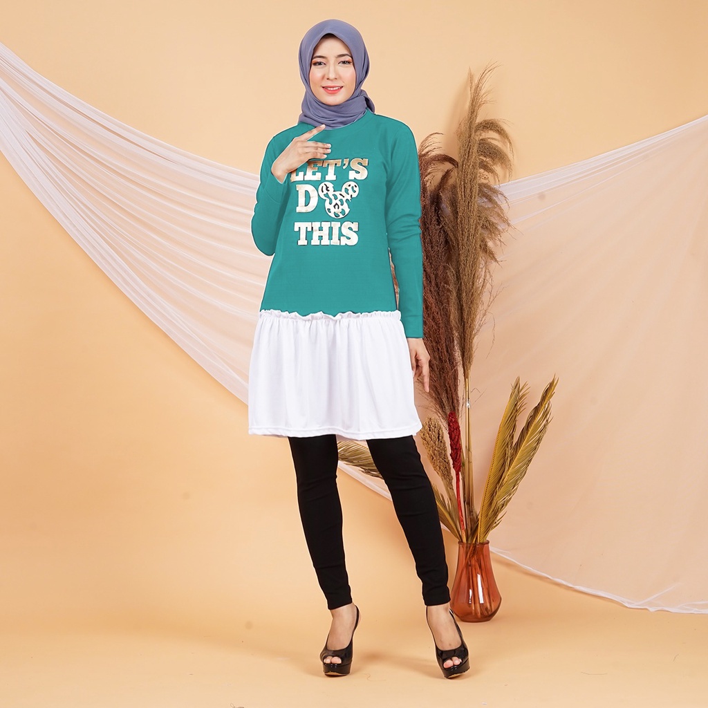 Tunik jumbo Wanita Baju syari muslimah bigsize XXL