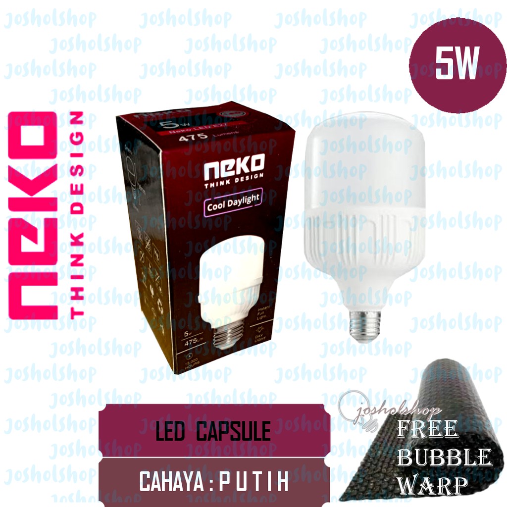 LAMPU LED KAPSUL / TABUNG / CAPSULE NEKO 5W