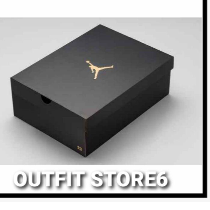 Termurah KARDUS / BOX SEPATU AIR JORDAN BLACK GOLD #DISKON