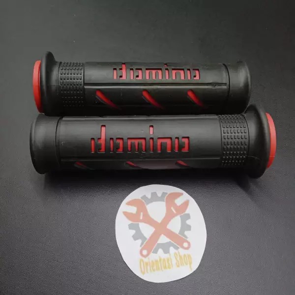 Grip domino merah handgrip domino karet empuk Universal Honda Yamaha Suzuki Kawasaki