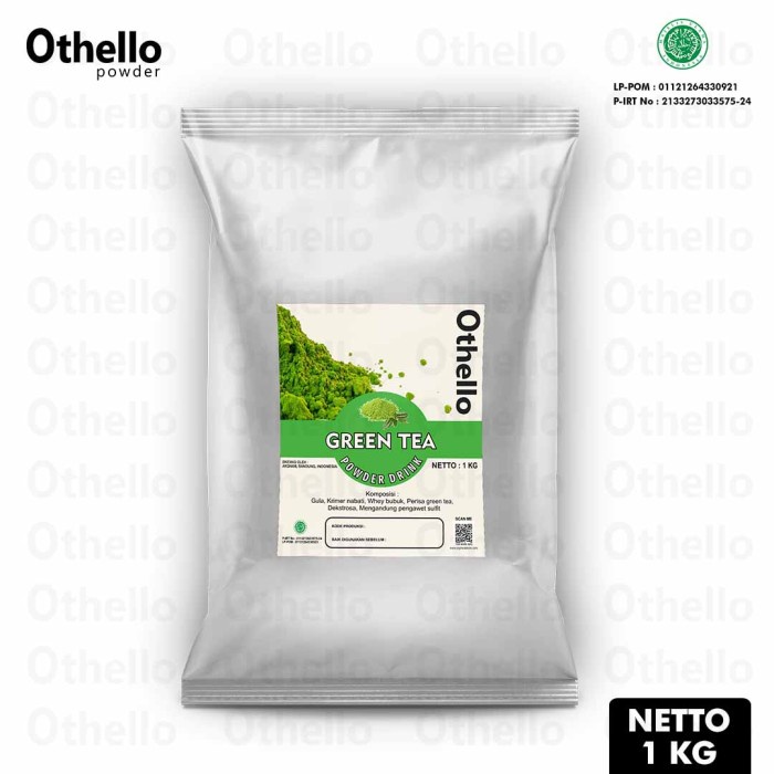 

DISKON - (BISA COD) Green tea Bubuk Minuman 1 Kg - Powder Drink green tea