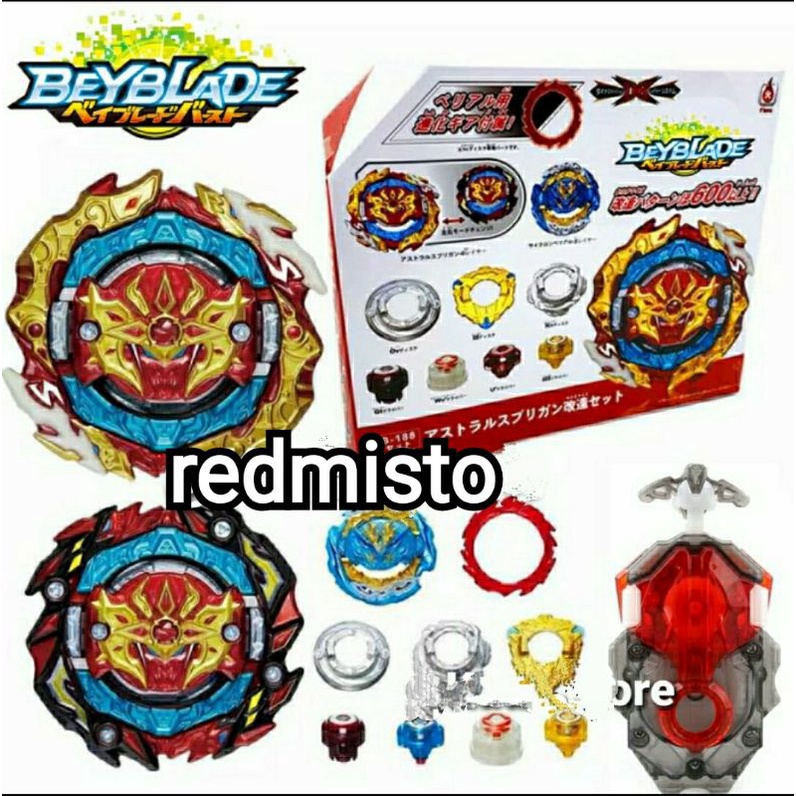 Beyblade Burst Dynamite Battle Astral Springgan B187 DB LR Bey Launcher - bey saja Set A