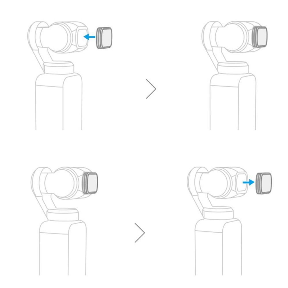 Preva For DJI Pocket 2filter Lensa Kamera Film Pelindung Lensa Optik