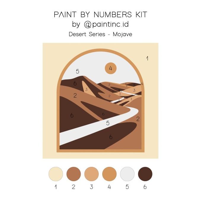 

Paint By Numbers Kit: Desert Series - Mojave | Paint Inc