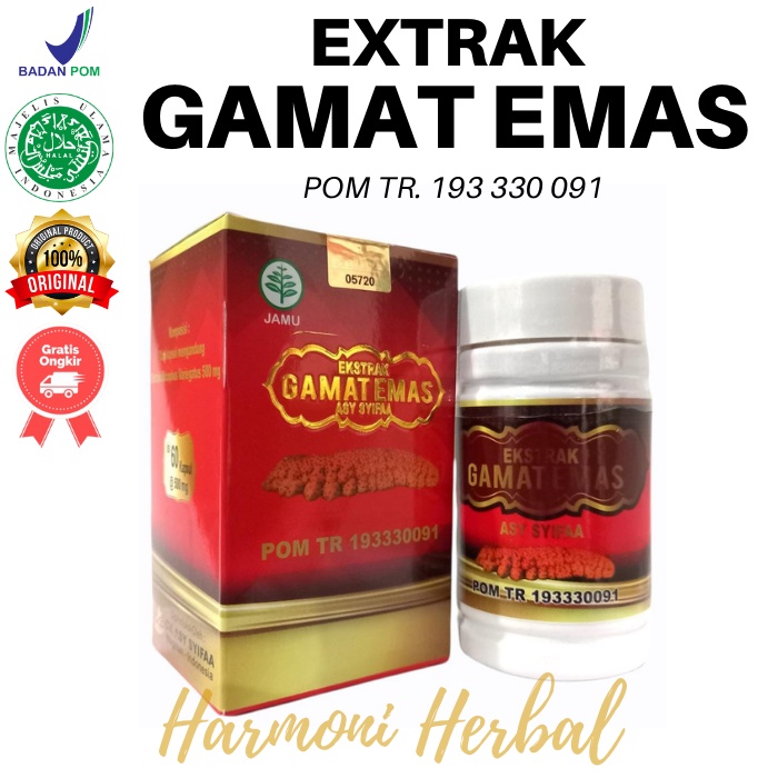 Kapsul Gamat Emas Bio Gold  Isi 75 Original BPOM