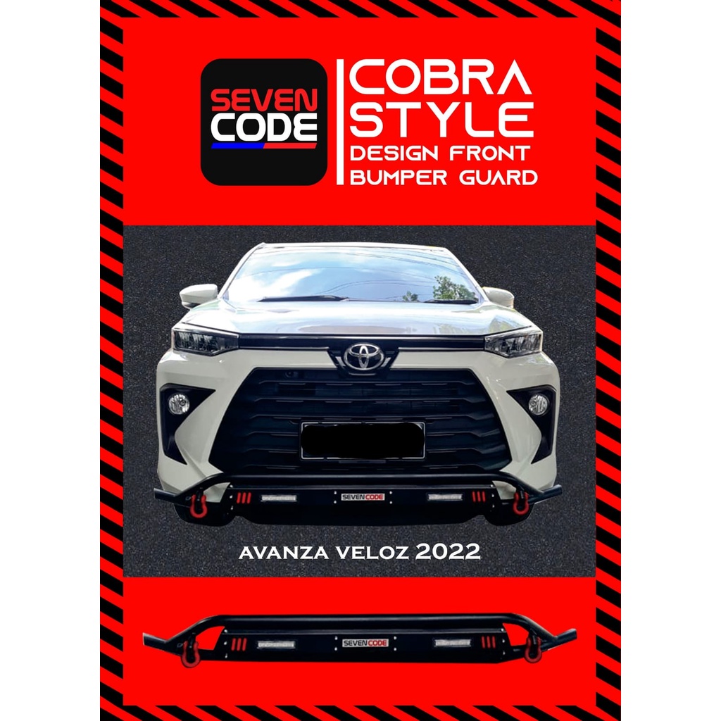 TANDUK DEPAN AVANZA 2022 MODEL COBRA BESI BUMPER DEPAN AVANZA 2022 COBRA BESI SEVENCODE