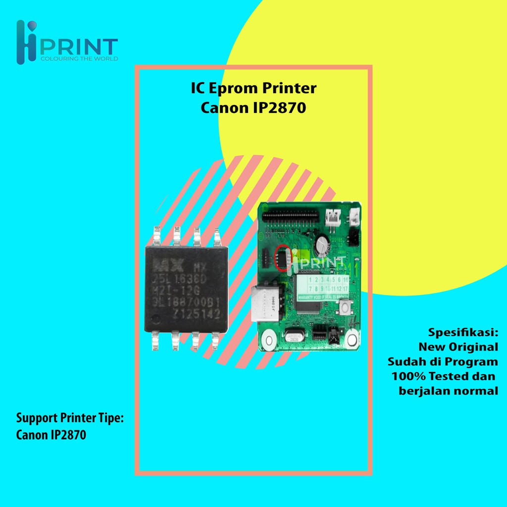 IC Eprom Canon IP2870, IC Eeprom Canon Ip2870, IC Counter 2870, Resetter Printer Canon Ip2870