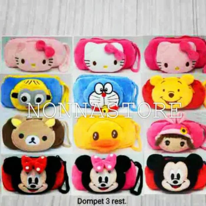 

Dompet atau Kotak Pensil 3 Seleting kartun karakter - Bebek