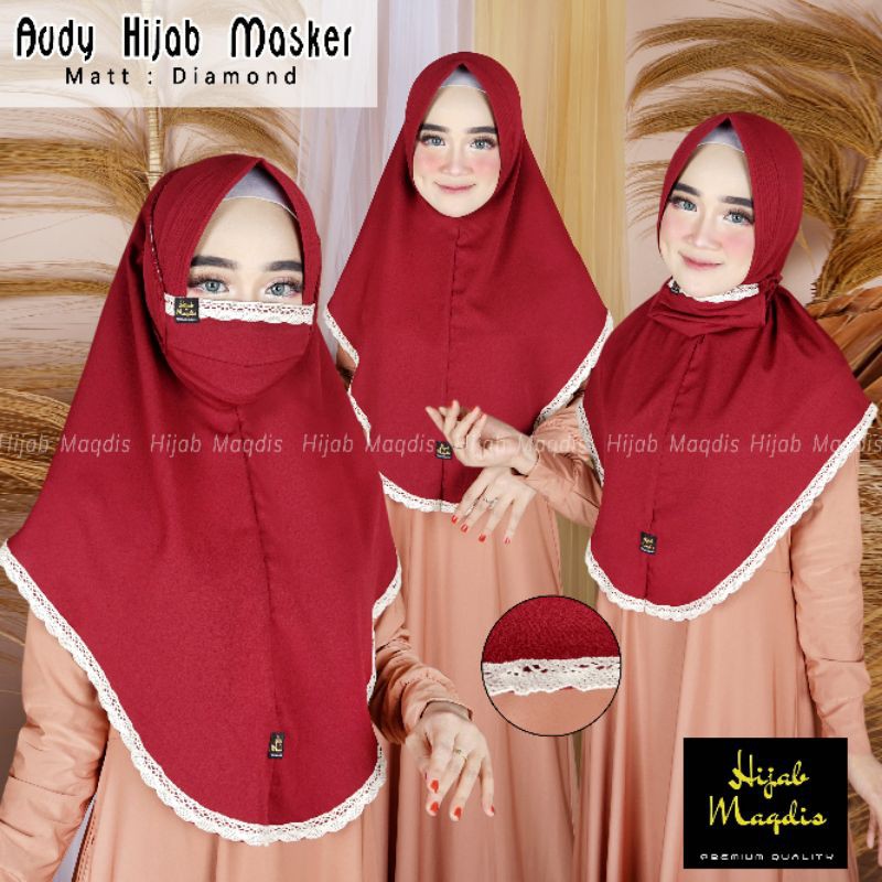 hijab audy + masker