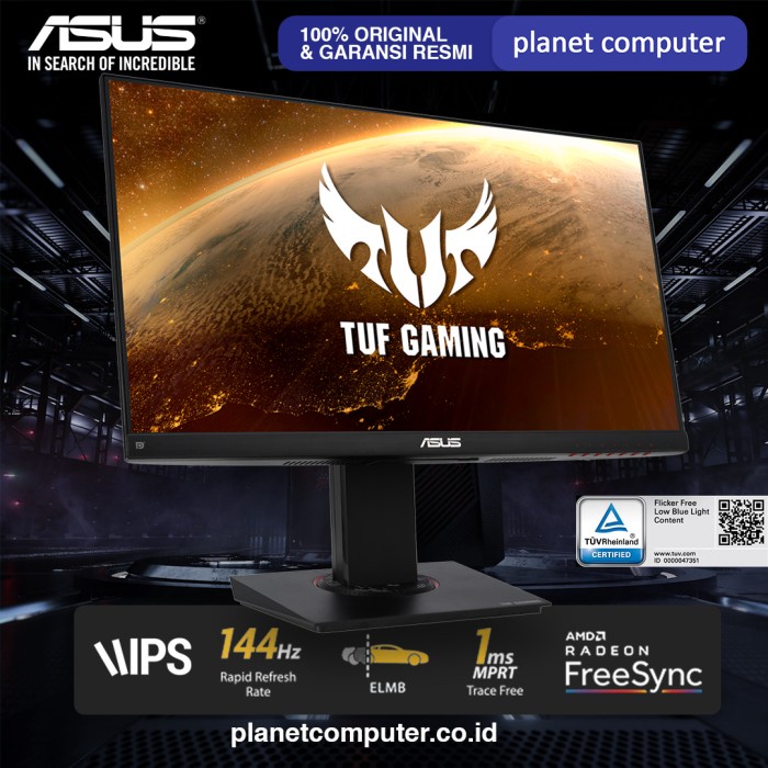 Monitor LED TUF Gaming Asus VG249Q 24&quot; FHD 1ms 144Hz IPS AMD FREESYNC