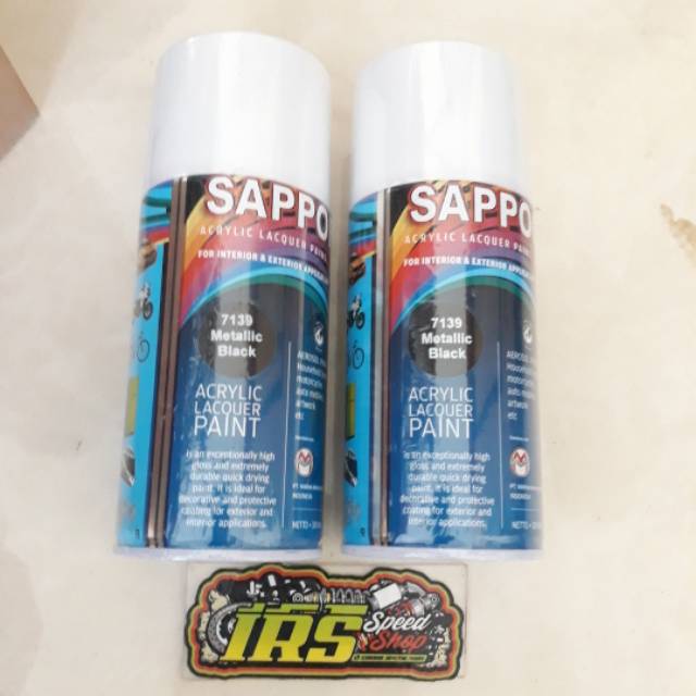 Sapporo saporo black metalic hitam metalic 7139