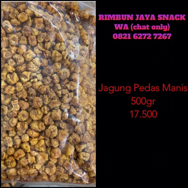 

Snack / Cemilan Jagung Pedas Manis