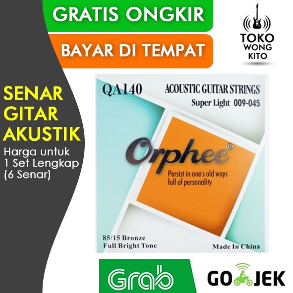 Senar Gitar Akustik Orphee QA140 QA150 QA160 QA170 Senar Gitar Orphee