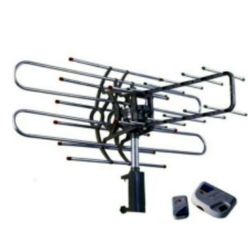 Antena TV Digital Outdoor , REMOT , Remote + Booster + Kabel 10 Meter