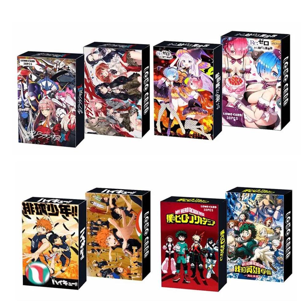 [Elegan] Kartu Pos Mini Anime Kartun Spesial Di FRANXX Haikyuu!! Kartu Ucapan Fans Collection My Hero Academia