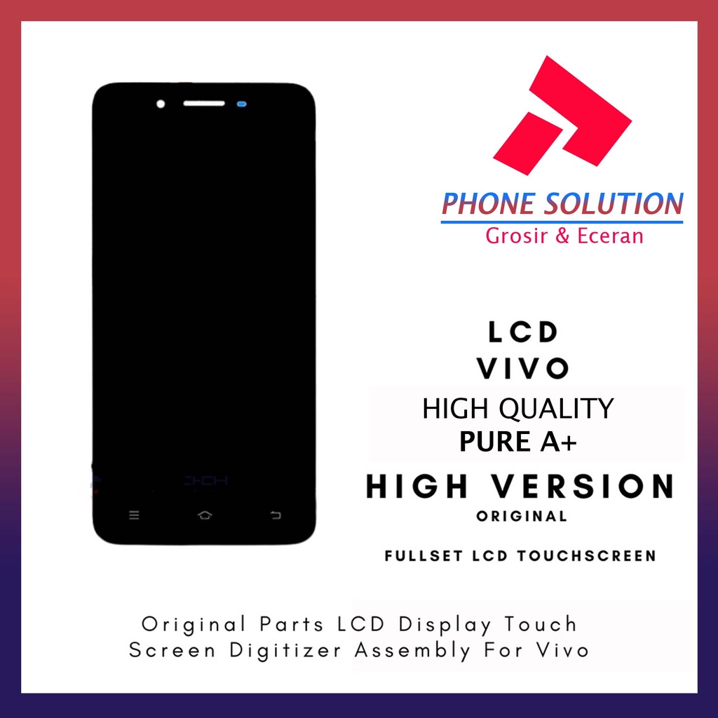 LCD Vivo Y53 1606 Fullset Touchscreen Original 100% // Supplier LCD Vivo - Garansi 1 Bulan