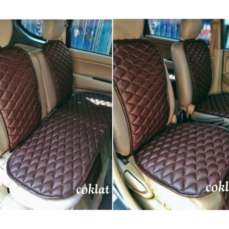 ALAS DUDUK JOK MOBIL DAN SANDARAN BAHAN PREMIUM LEATHER WATERPROOF EMPUK DAN MEWAH