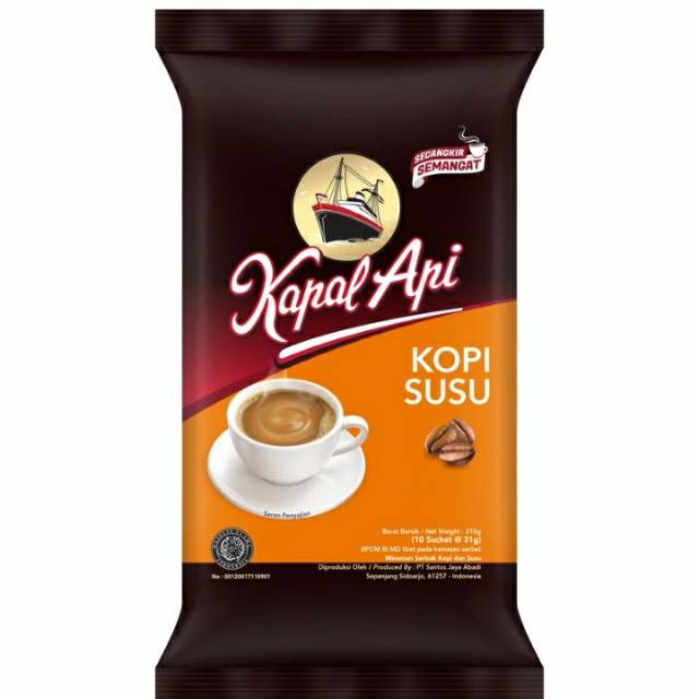 

Kapal Api Kopi Susu 10X31gr