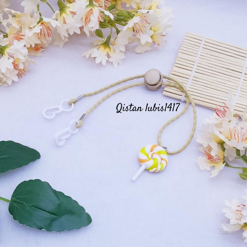 Strap mask bandul lollipop beli 10 free 2