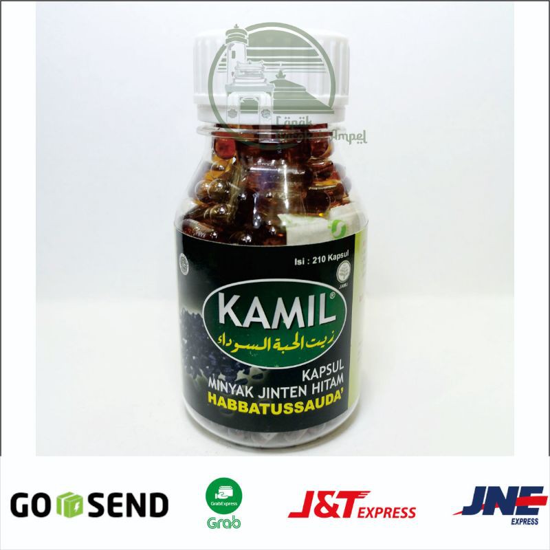 HABBATUSSAUDA KAMIL Obat Herbal Kamil Habbats Minyak Jinten Hitam 210 Kapsul Habatusauda 100% Asli