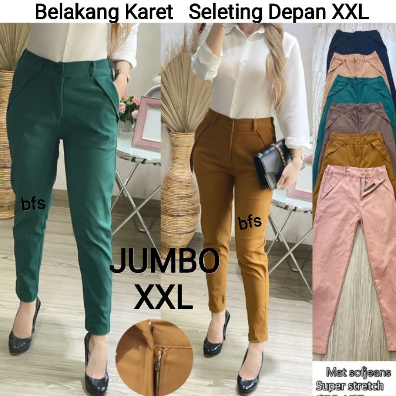 Celana Wanita SoftJeans Stretch Stretch JUMBO 9372