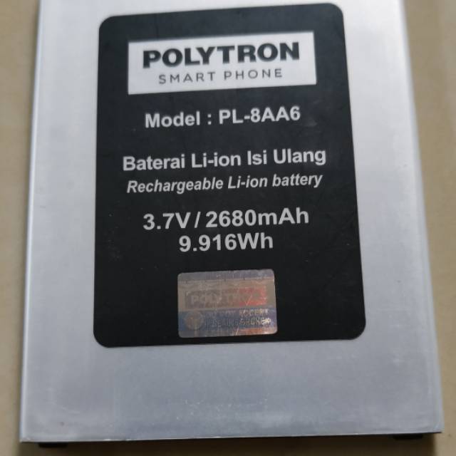 Baterai original android Polytron Zap6 note 4G550 PL-8AA6