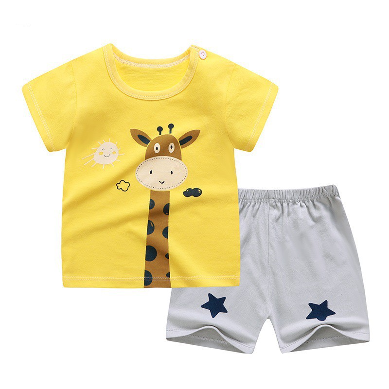 plazababy KIDS SUIT PENDEK Setelan Anak Bahan Kaos Lengan + Celana Berkualitas Import ebv cewek new4