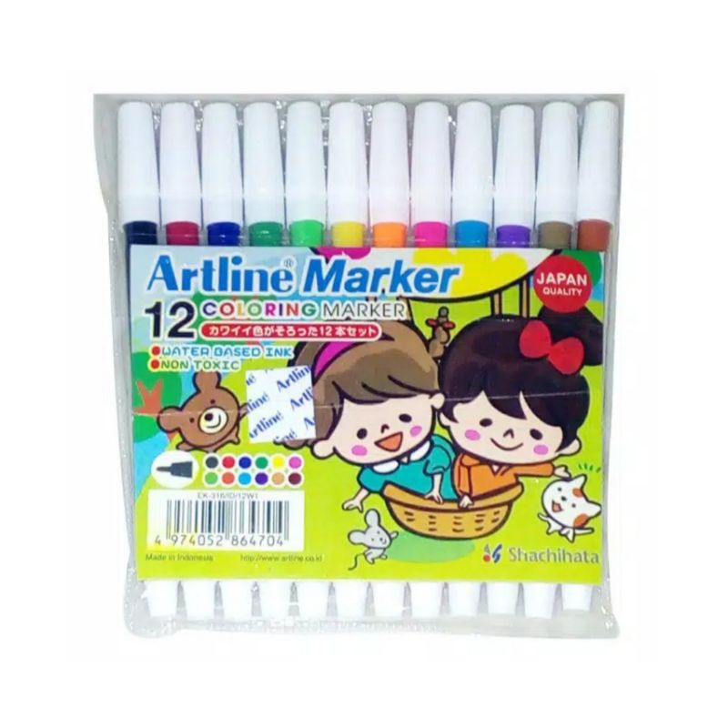 

ARTLINE Spidol 12 Warna Set EK-316/12w EK 316