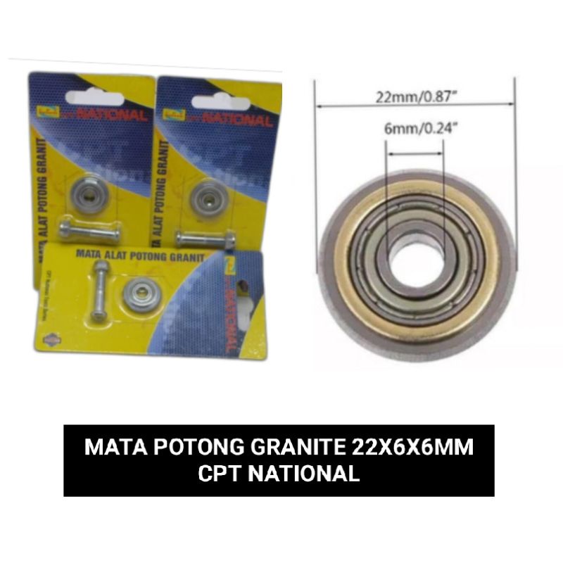 MATA POTONG GRANITE 22X6X6MM 5.000 METER CPT NATIONAL