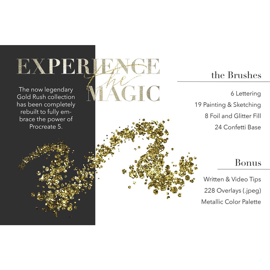 Procreate Brush - Gold Rush 2nd Edition for Procreate