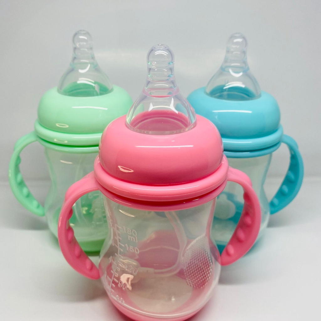 Botol Minum Anak Bahan PP Anti Tumpah Sedotan/Straw Cup Bottle/Training Cup BPA FREE/Botol Minum Anak Import